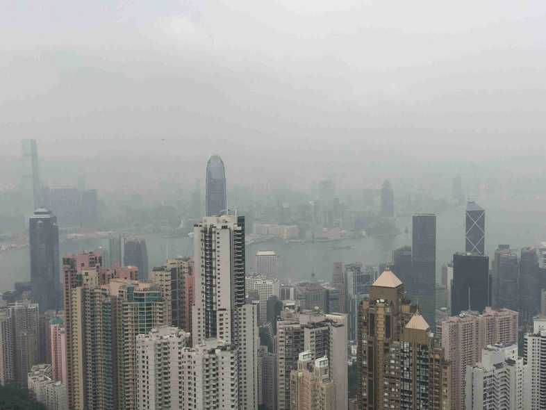 Taxis are everywhere in the Hong Kong urban areas